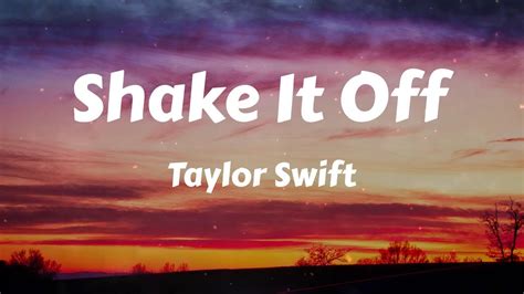 Taylor Swift Shake It Off Lyrics Youtube