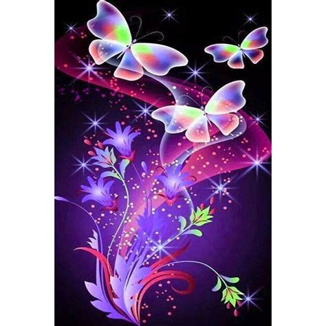 Ey D Diy Full Drill Diamond Painting Butterfly Embroidery Mosaic Kit