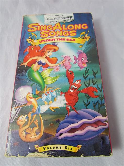 Disneys Sing Along Songs Under The Sea Volume 6 Vhs Walt Disney Home