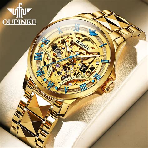 Luxury Salenew Very Popular Original Oupinke Gold Watch Mechanical Men