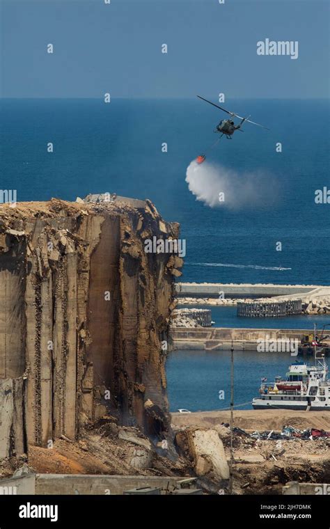 Beirut grain silo destroyed hi-res stock photography and images - Alamy