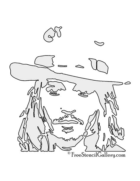 Johnny Depp Stencil | Free Stencil Gallery