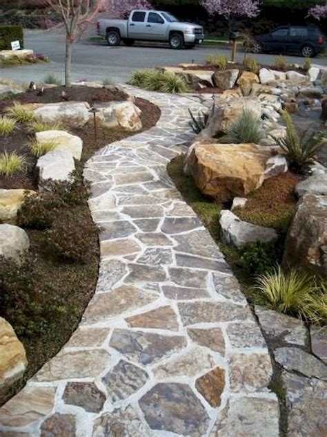 Amazing Outdoor And Garden Paving Ideas Using Flagstones Part