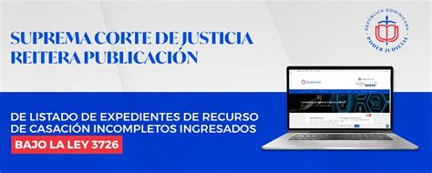 Suprema Corte De Justicia Reitera Publicación De Listado De Expedientes