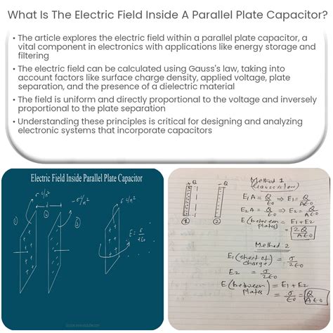 What Is The Electric Field Inside A Parallel Plate Capacitor