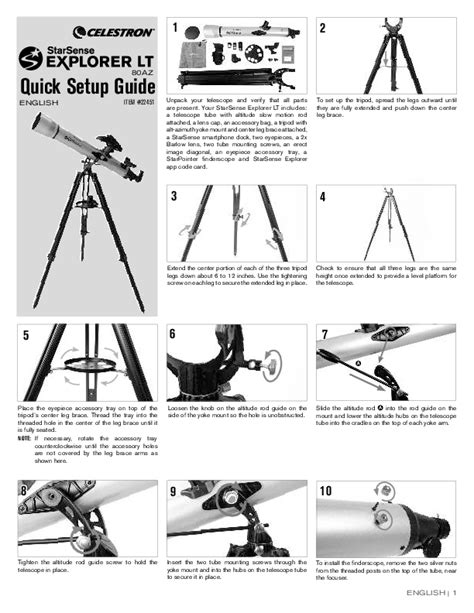 Celestron Starsense Explorer Lt Az Telescope Setup Guide