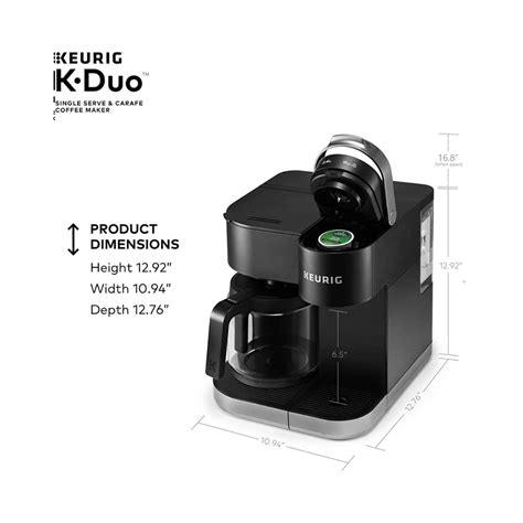 Keurig K-Duo Single Serve and Carafe Coffee Maker (Black)