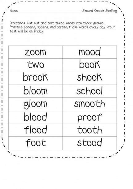 Oo Worksheet 2nd Grade