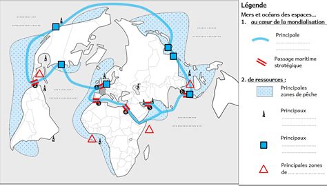 Présentation 61 imagen carte des mers et oceans fr thptnganamst edu vn