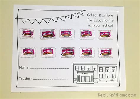 Low And No Cost Incentive Ideas For Collecting Box Tops For Education Plus A Free Printable