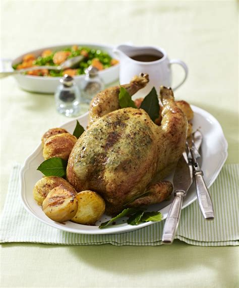 Roast Chicken With Tarragon Butter The Happy Foodie