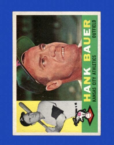 1960 Topps Set Break 262 Hank Bauer NR MINT GMCARDS EBay