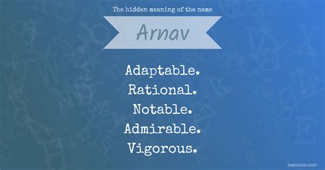 The hidden meaning of the name Arnav | Namious