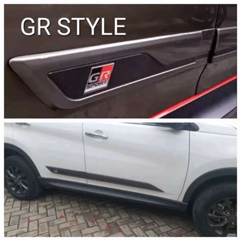 Jual List Pintu Rush Terios Calya Side Hood Moulding Rush GR Sport