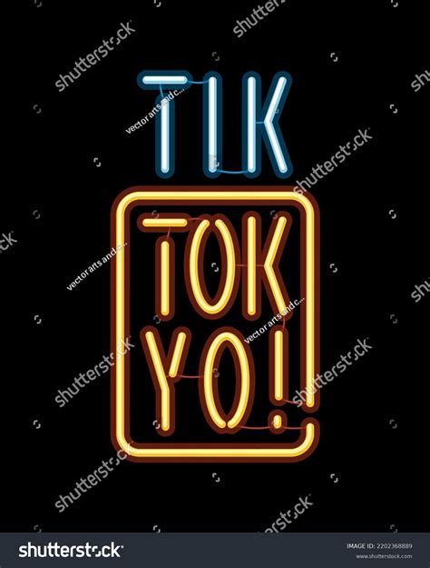 Tshirt Decoration Tokyo Glowing Neon Sign Stock Vector (Royalty Free) 2202368889 | Shutterstock