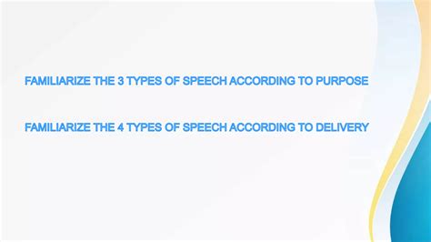 Types Of Speeches Ppt Pptx