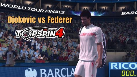 Top Spin Ps K Gameplay Djokovic Vs Federer Youtube