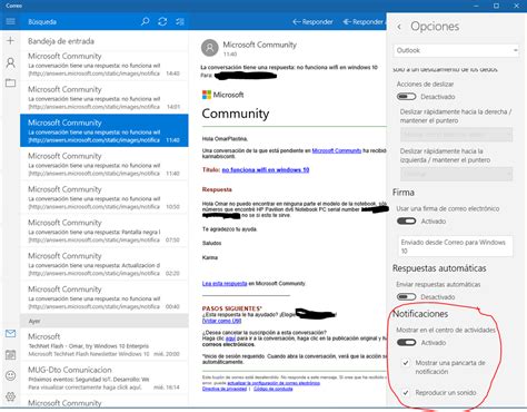 Activar Notificaciones En Correo En Windows Microsoft Community