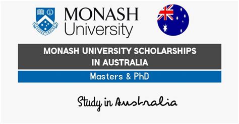 Monash University Research Scholarships 2024 25 In Australia Fully