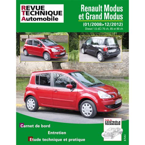 Rta Papier Renault Modus Grand Modus Phase Hayon Portes