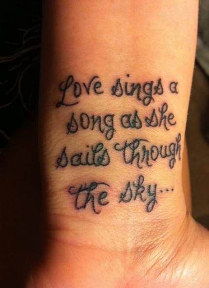 17 Super Ideas For Song Bird Tattoo Lyrics Lyric Tattoos Tattoo Quotes Inspiring Quote Tattoos