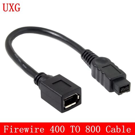 White Firewire Ieee 1394 Ieee1394 6pin Female To 1394b 9pin Male Firewire 400 To 800 Adapter