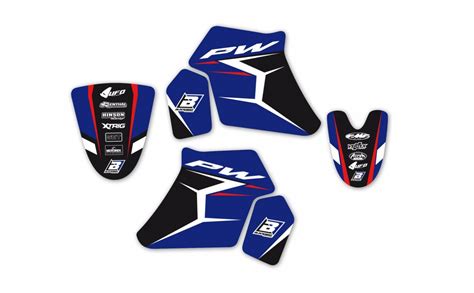 Graphics Kit With Seat Cover Blackbird Racing Fabregues Motos