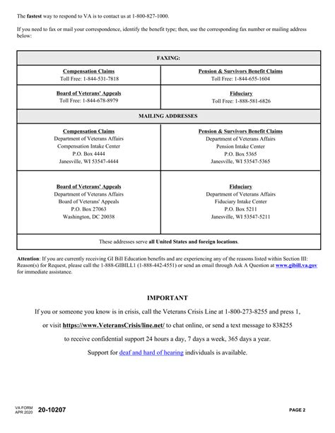 Va Form 20 10207 Fill Out Sign Online And Download Fillable Pdf