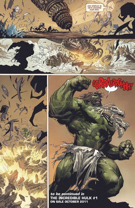 Incredible Hulk Preview Comic Art Work By Marc Silvestri