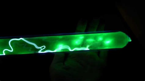 Green Plasma In Xenon Nitrogen Mixture Youtube