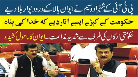 Pti Shahzad Wasim Emotional Speech In Senate Youtube