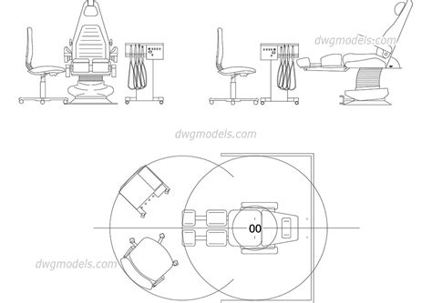 Dentist chair DWG, free CAD Blocks download