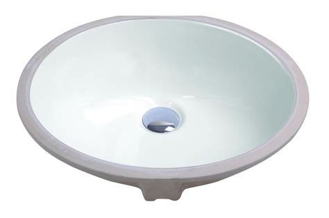 Oval Porcelain Undermount Bathroom Sink 1725 X 14 Performance