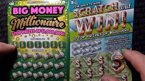 Scratch And Win And The New Big Money Millionaire 🍀pa Lottery Scratch