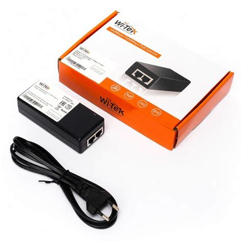 Инжектор PoE Wi-Tek WI-POE31-48V / для ip камеры, sip телефона ...