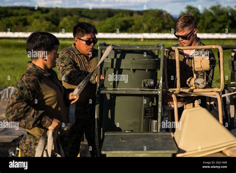 U S Marines With Marine Wing Support Squadron MWSS 171 Prepare Fuel