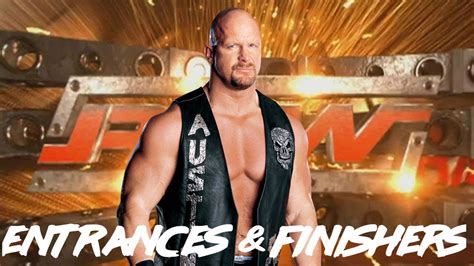 Wwe Raw 2 Entrances And Finishers Stone Cold Steve Austin Youtube