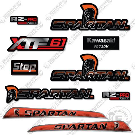 Fits Spartan Rz Pro 730cc Decal Kit Mower Equipment Decals