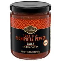 Private Selection Tomatillo And Chipotle Pepper Medium Salsa Oz