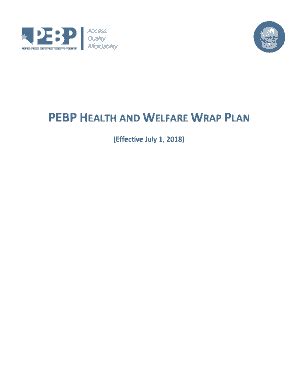 Fillable Online Pebp State Nv Pebp Health And Welfare Wrap Plan Fax