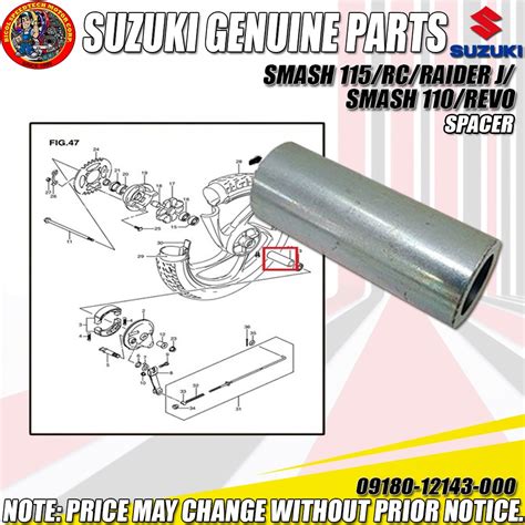 SMASH 115 RC RAIDER J110 SMASH 110 REVO SPACER SGP Genuine 09180