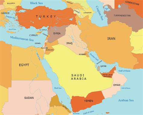 Map Collection Of The Middle East Gis Geography