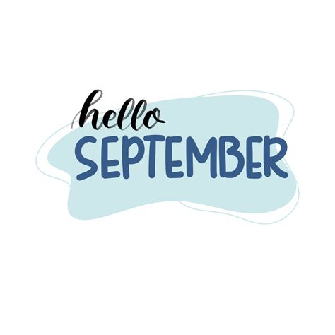 Hello September Text Lettering 24796543 Png