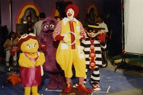 Its The Mcdonaldland Cast Getting Ready To Film A Scene In S