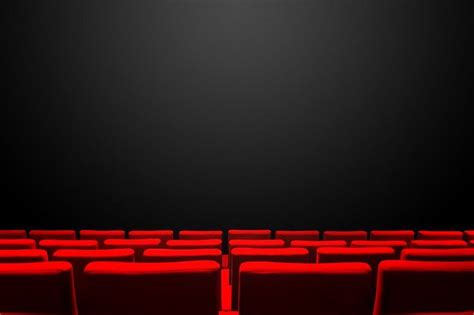 Cinema Movie Theatre with Red Seats