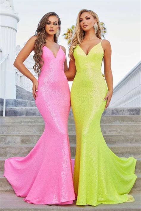 Rose Gold Portia And Scarlett 21287 Sexy Long Formal Prom Dress For