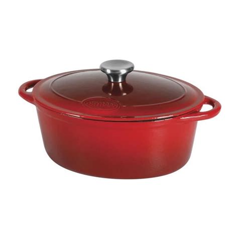 SITRAM SITRASLOW Cocotte ovale en fonte émaillée 4L Ø27 cm