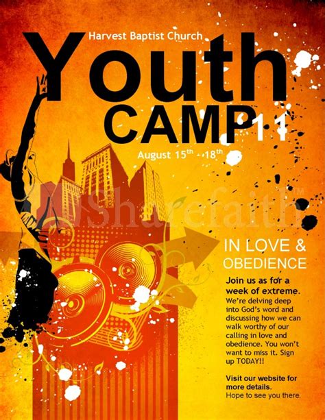 Youth Camp Church Flyer