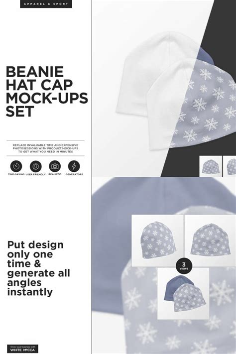 Beanie Hat Mock Ups Generator Masterbundles