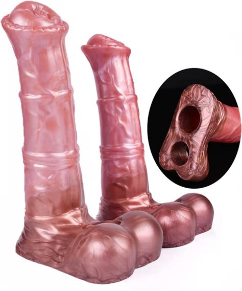 TDLPlus Flüssiges Silikon Penis Sleeve Realistischer Horse Dildo mit